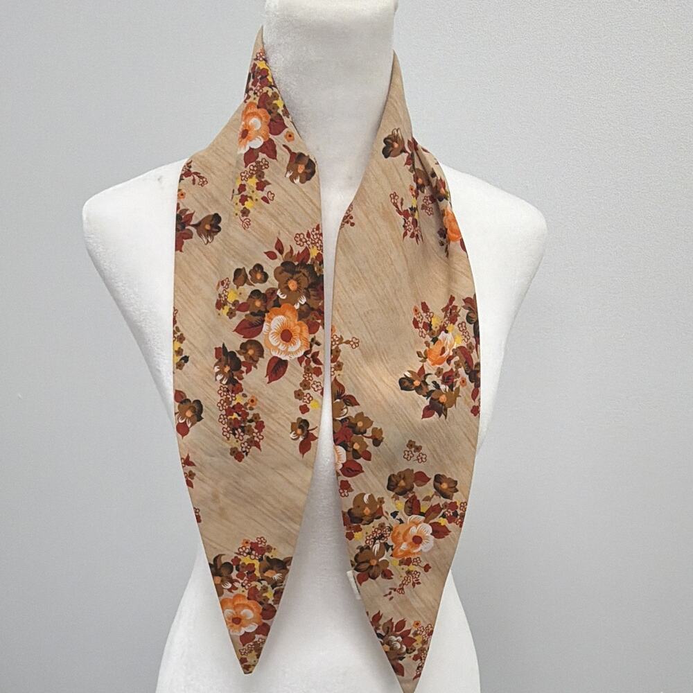 Vintage Bierner and Son 70s Scarf Old Money Preppy Timeless Luxury WPL 10587 USA